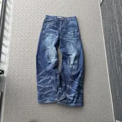 NVRFRGT 3D TWISTED WIDE LEG JEANS サイズ1