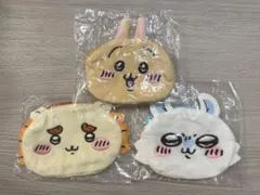 ちいかわ　おかおポーチ うさぎ シーサー モモンガ 3点セット
