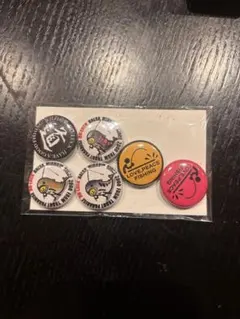 安比釣道楽　缶バッジ　6個セット　ハンドメイド　ベスト装飾　トラウト