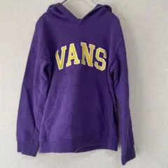 VANS ロゴ パーカー Lサイズ パープル スウェット フーディ