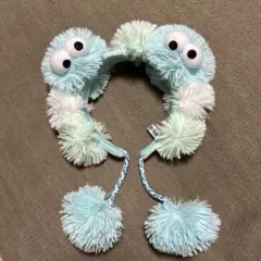 USJ カチューシャ 水色 ポンポン付き