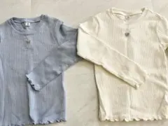 GU キッズ リブークルーネック