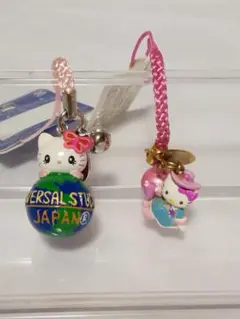 未使用　ユニバーサルスタジオジャパン ハローキティ ストラップセット