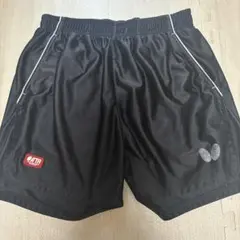 バタフライ 卓球用ショーツ 黒 男女兼用M