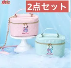 一番くじ　メゾピアノ　バニティポシェット ピンク　グレー 2点