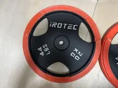 ②iROTEC ラバー　バーベル　プレート 20kg1枚、購入は2枚セットで