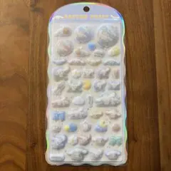 正規品　シナモロール　コットンパフィー　ボンボンドロップシール　ボンドロ