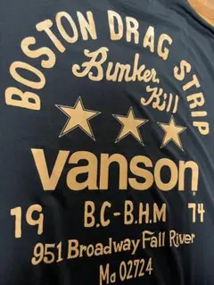 ■新品バンソンvanson伸縮性があり ストレッチで伸び伸び　半袖Tシャツのサムネイル
