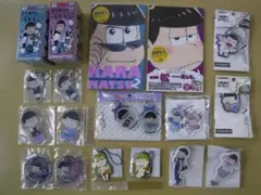 おそ松さん　カラ松＆一松　グッズセット　ラバー系、アクリル系、フィギュア等