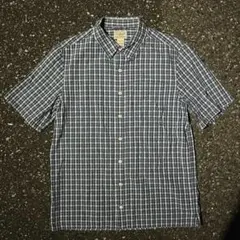 90’s archive L.L.Bean 短丈チェックシャツ ブルー city