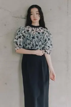 kaeneエンブロイダリーコンビネーションドレス