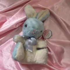 希少】昭和レトロ 吉徳 ピエンヌ うさぎ ぬいぐるみ 当時物 ボーダー