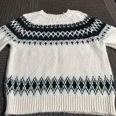 AT CORNER フェアアイル柄ニットセーター