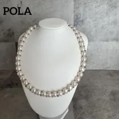 美品꧁POLA amian꧂淡水パール　ネックレス 淡水真珠 日本製 SV925