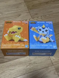 新品 SOFVIMATES アグモン ガブモン フィギュア セット デジモン