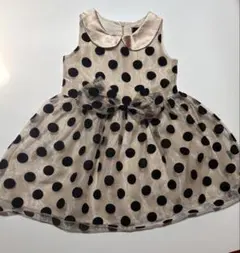 Rose Japan ドット柄 ノースリーブ ワンピース 100cm