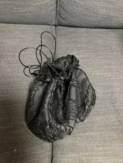 perna ジャガードフリフリ　巾着　バッグ