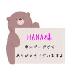 HANA♡様専用ページです