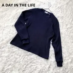 A DAY IN THE LIFE カットソー プルオーバー【M】ワッフル