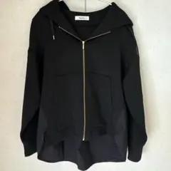 Nunc. ブラックフルジップパーカー