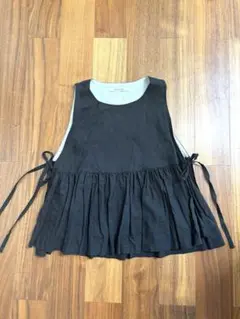 CUORE STORE MARKET サイドリボンベスト ブラック