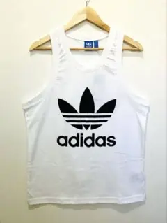 新品未使用adidas ホワイト タンクトップ L（JASPO）タグ付きのサムネイル