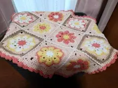 ハンドメイド　かぎ編み　マルチカバー　ドイリー