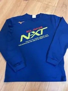 SサイズMizuno 青色 長袖シャツ ALL JAPAN NEXT 2019