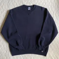 90s USA製 ラッセルアスレチック スウェットトレーナー 無地 前V