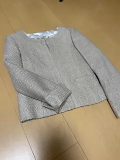 ノーカラージャケット　ナチュラルビューティーベーシックS