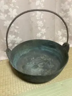 レトロ雑貨 銅製 吊り下げ鍋 レトロ雑貨 銅製 吊り下げ鍋