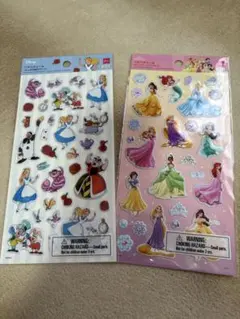 アリスとディズニープリンセスシール2シートセット