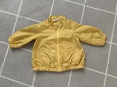 イエロー ジップアップジャケット 80cm