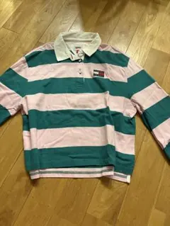 TOMMY JEANS 長袖ポロシャツ ラガーシャツ