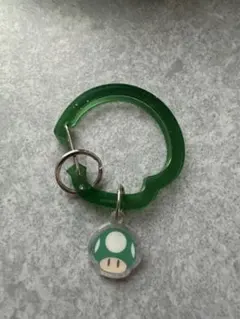 スーパーマリオ 1UPキノコ カラビナ キーホルダーのサムネイル