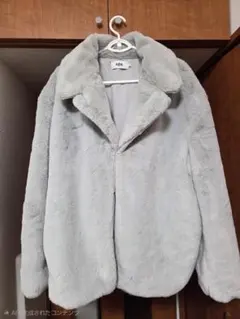 AZUL グレー ファーコート