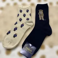 【新品】 Ralph Lauren ラルフローレン ポロベアソックス 23-25