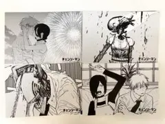 【4枚セット】　チェンソーマン　22巻特典　リンクイラストカード　レゼ　裏表印刷