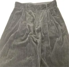 GU ジーユー コーデュロイ ワイドパンツ ブラック Lサイズ 美シルエット