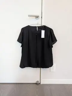 新品　closshi biz クロッシービズ しまむら М　黒　半袖ブラウスのサムネイル