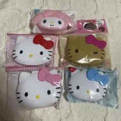 【匿名配送】5点　サンリオ　キティ 小物入れ　小物ケース　アクセサリーケース