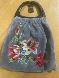 FEILER 花柄刺繍 ハンドバッグ