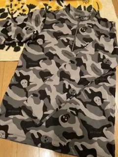 マークアンドロナ　スカル迷彩　カモフラ　ハーフジップ　トップス