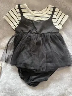 ストライプ柄ロンパース 70サイズ