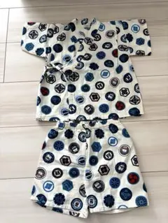 電車柄　甚平 90cm