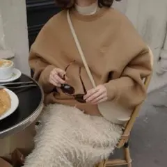 Eaphi LOGO BIG SWEAT❇︎ブラウン❇︎サイズ2❇︎スウェット