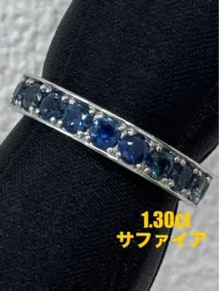 ☆1.00ct☆✨レール留めエメラルドプラチナハーフエタニティリング指輪 