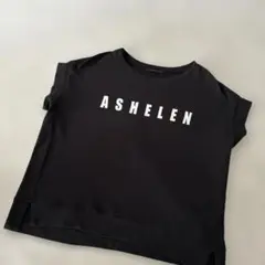 ASHELEN 黒 Tシャツ 半袖