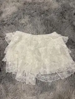 GRL ホワイト レース スカート Fサイズ