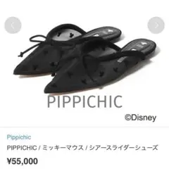 新品未使用　PIPPICHIC ♡ シアー チュール　フラット　37のサムネイル